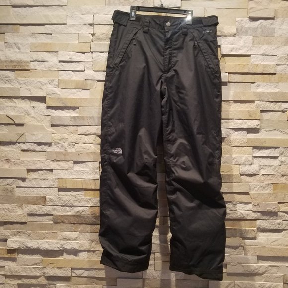 North Face Boys XL Black Ski Snow Snowboard Winter Pants Snowsuit Suit Bibs Kids